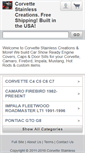 Mobile Screenshot of corvettestainless.com